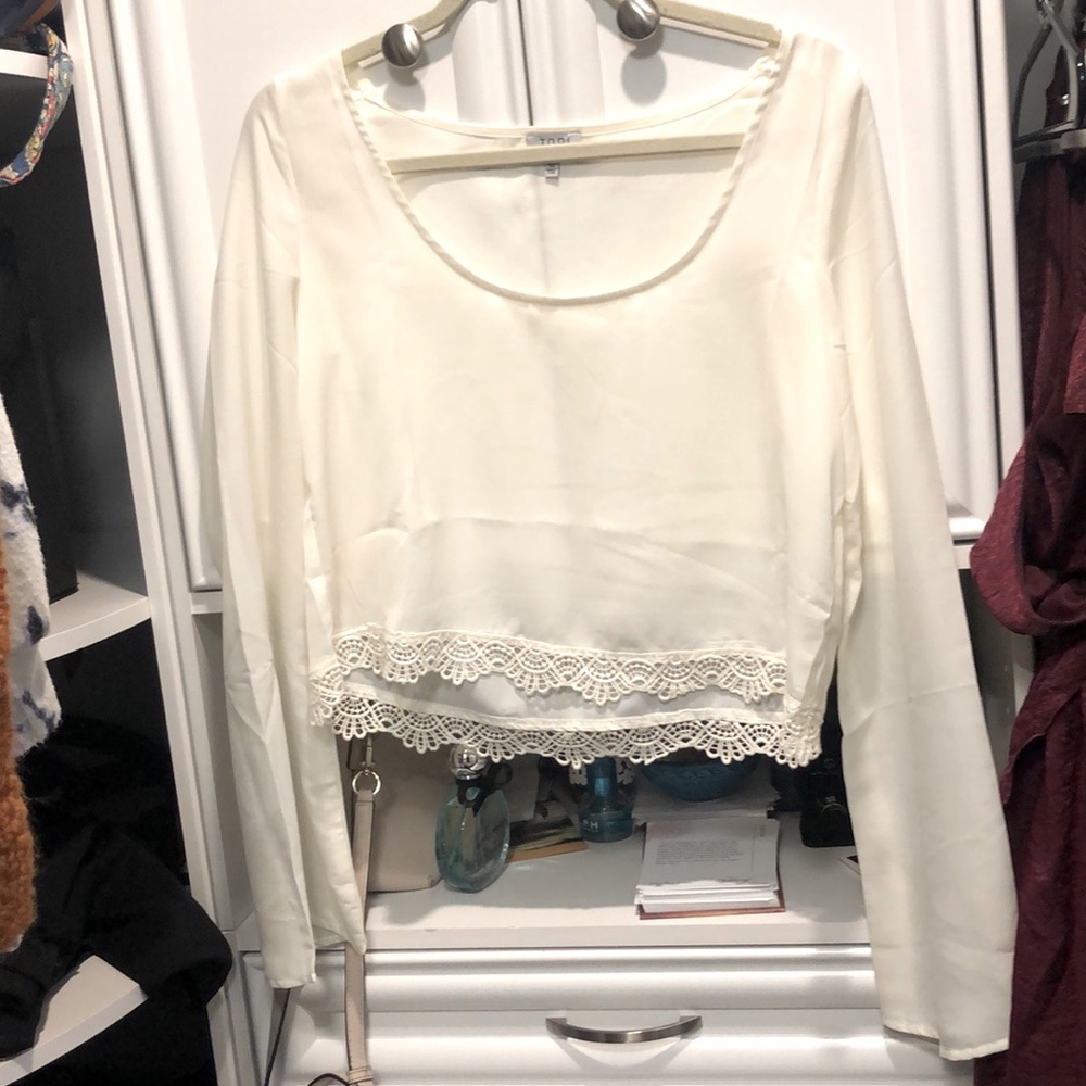 TOBI long sleeve cropped top